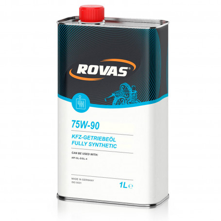 Трансмісійна олива синтетичне Rovas 75W-90 4L