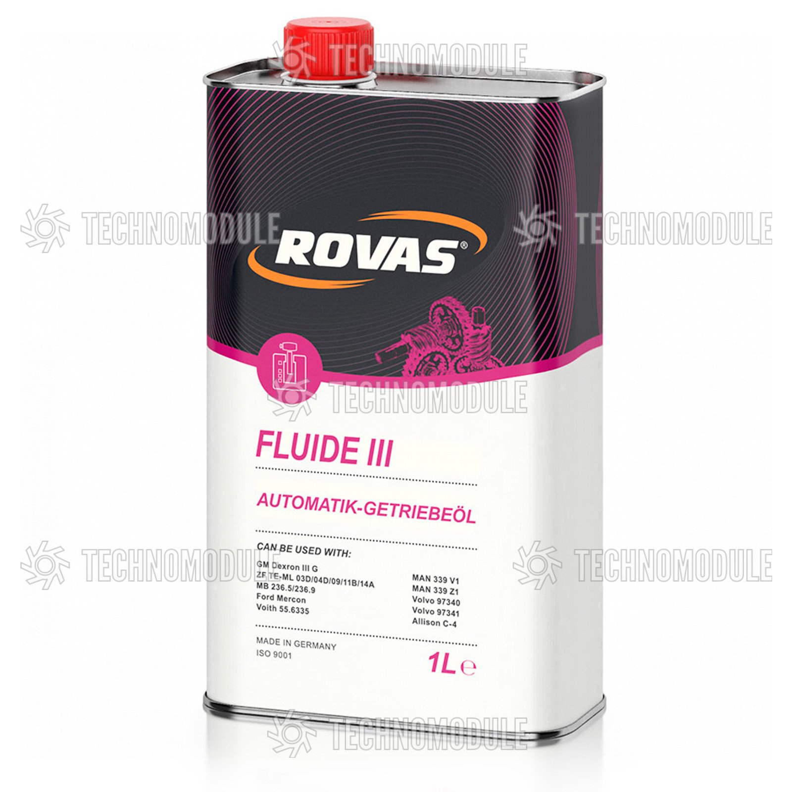 Трансмісійна олива для автоматичних коробок передач Rovas Fluide III 4L - Изображение 3