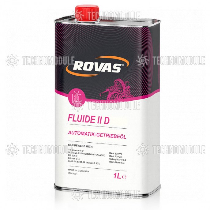 Трансмісійна олива для автоматичних коробок передач Rovas Fluide IID 4L - Изображение 3