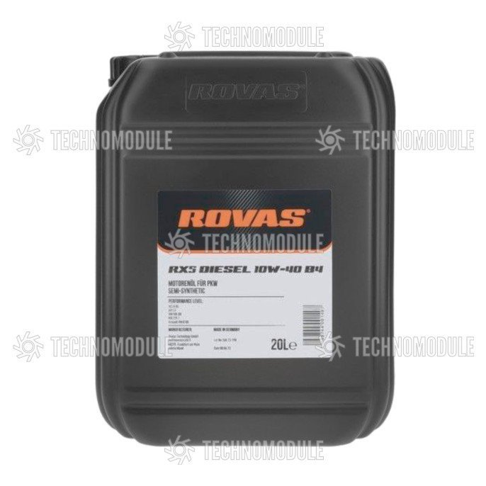 Моторное масло полусинтетическое Rovas Diesel 10W-40 B4 20L - Изображение 1