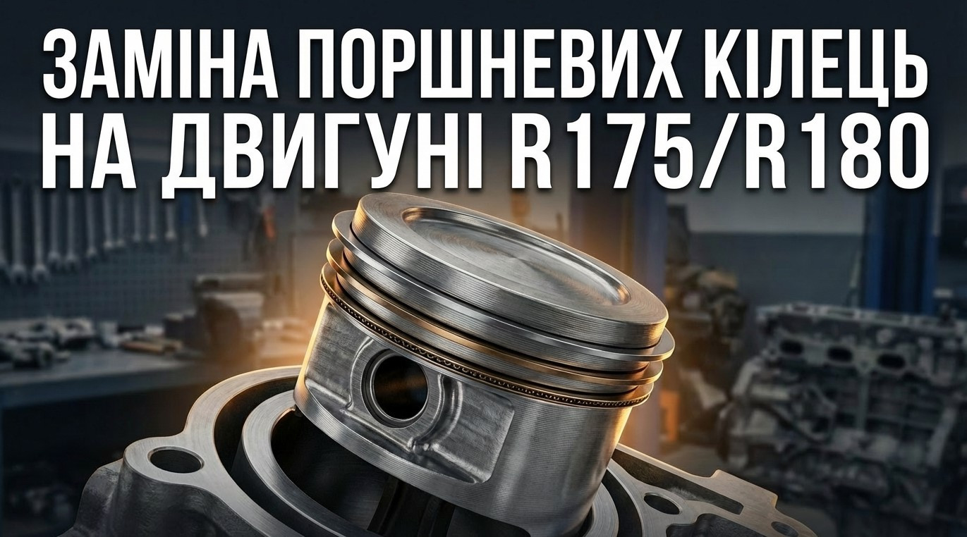Як замінити поршневі кільця на дизельному двигуні R175/R180: покрокова інструкція