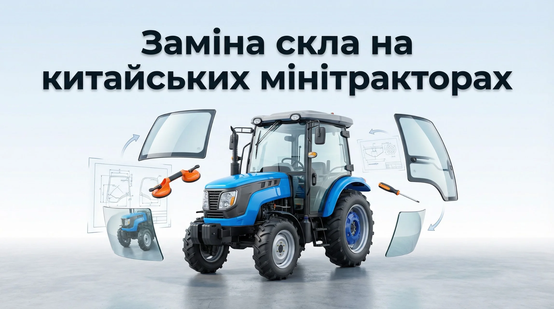 Заміна скла на китайських мінітракторах ДТЗ, Lovol, Кентавр: як вибрати та встановити самостійно