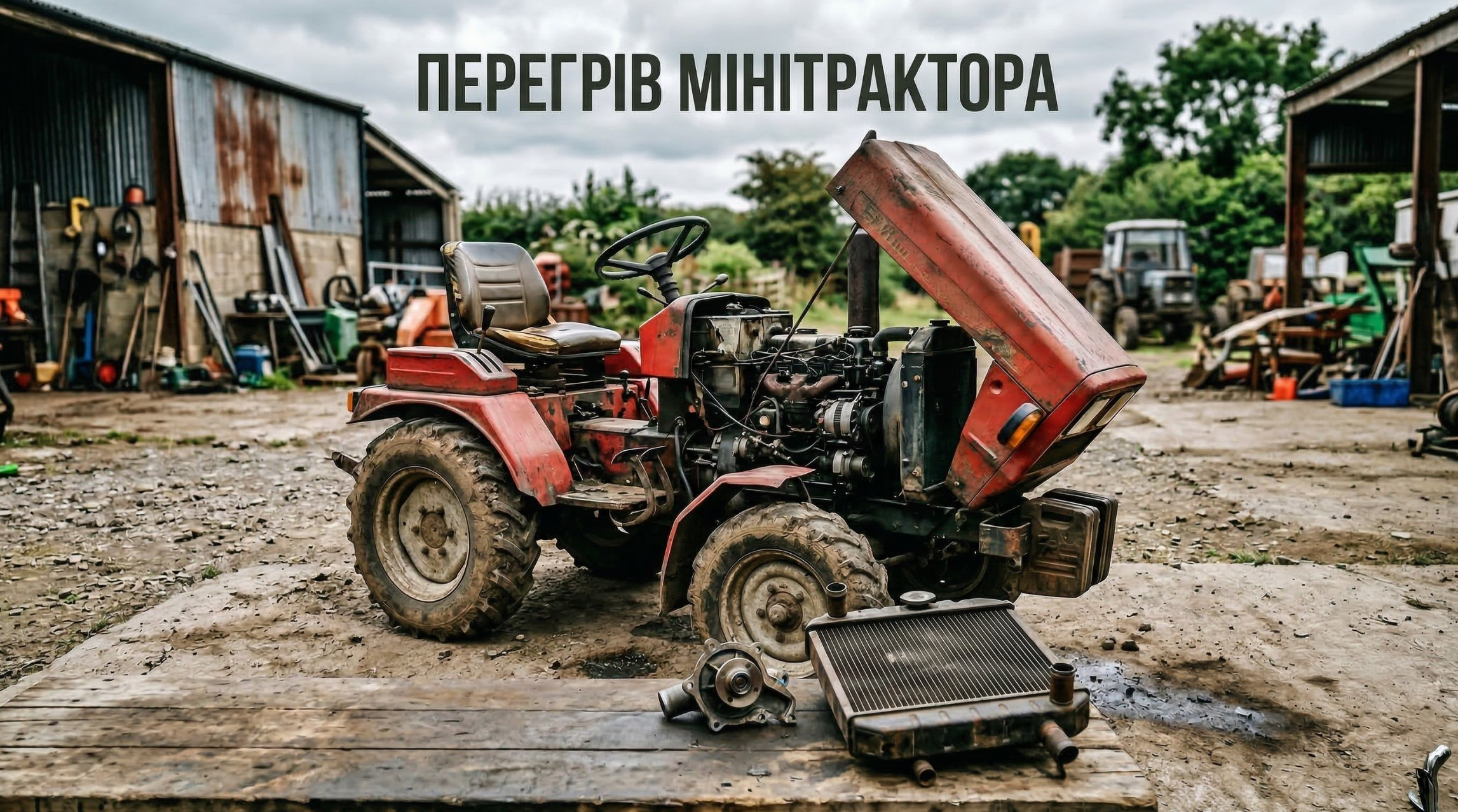 Перегрів дизельного мінітрактора: як промити радіатор та коли міняти водяну помпу