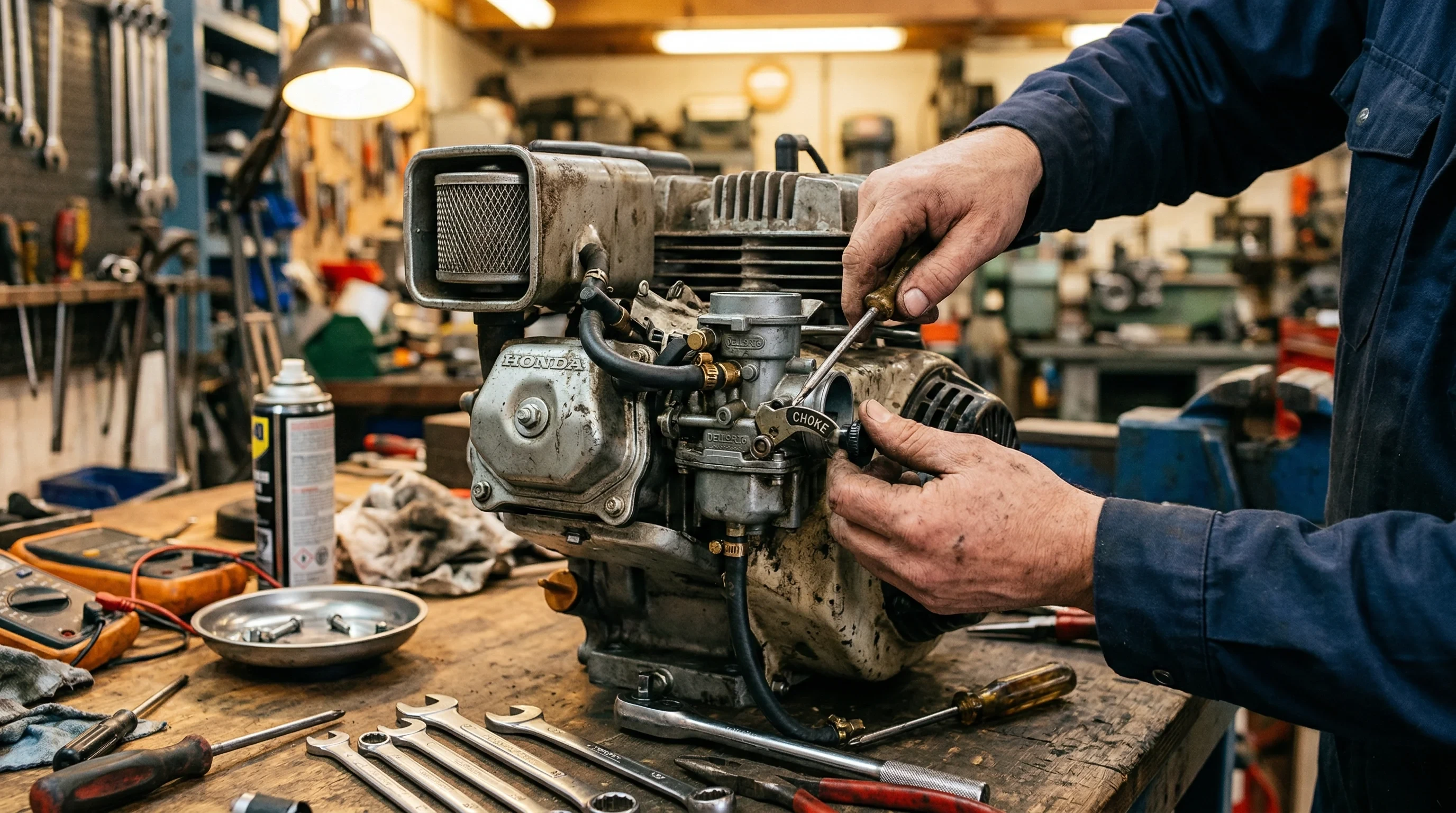 Почему мотоблок работает только на подсосе и глохнет без него: способы починки