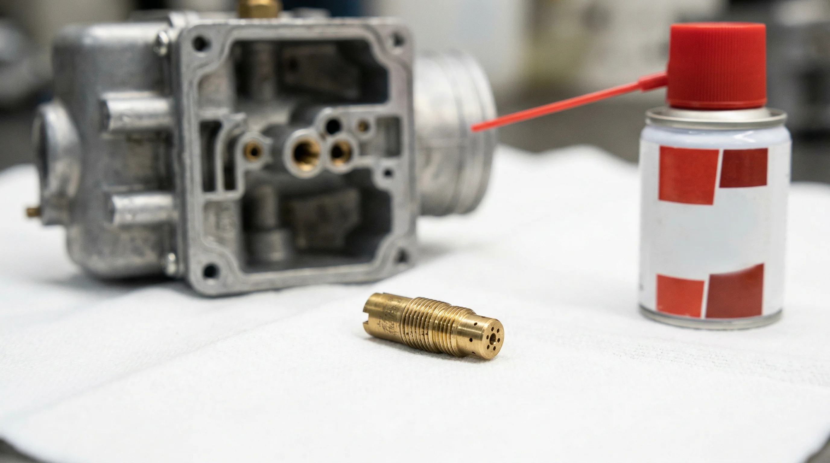 macro shot carburetor jet and internal channels cleaning