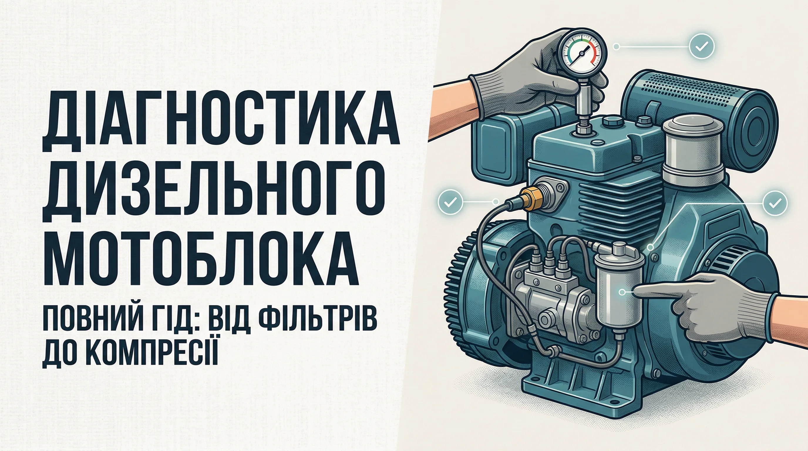Не запускається дизельний мотоблок: повний посібник із діагностики та ремонту