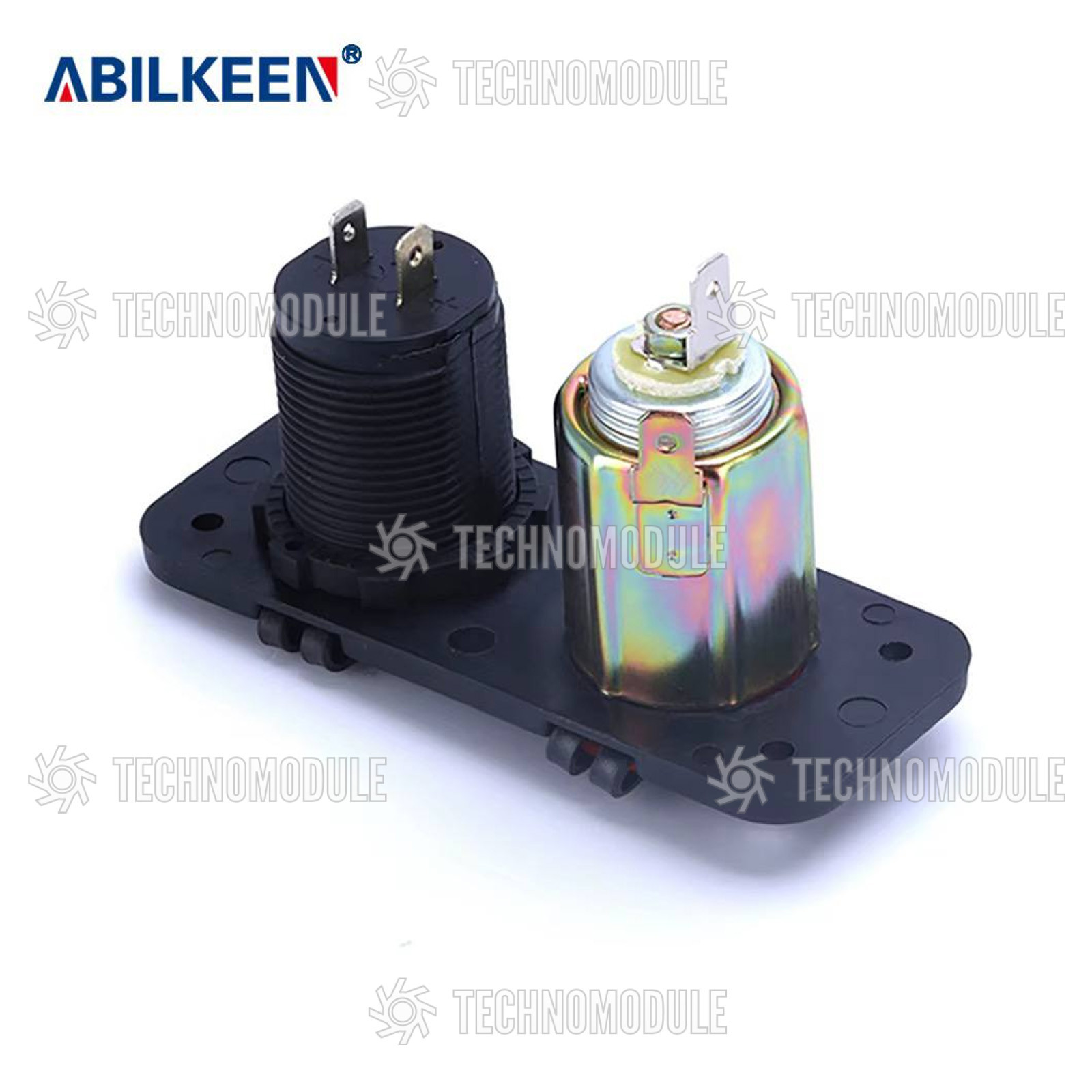 USB зарядний пристрій Twin Charging з прикурювачем ABILKEEN - Зображення 2